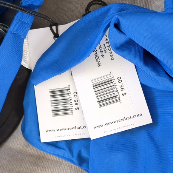 WeWoreWhat Claudia Riviera Bikini Set Matisse Blue - Picture 8 of 8